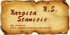 Margita Staničić vizit kartica